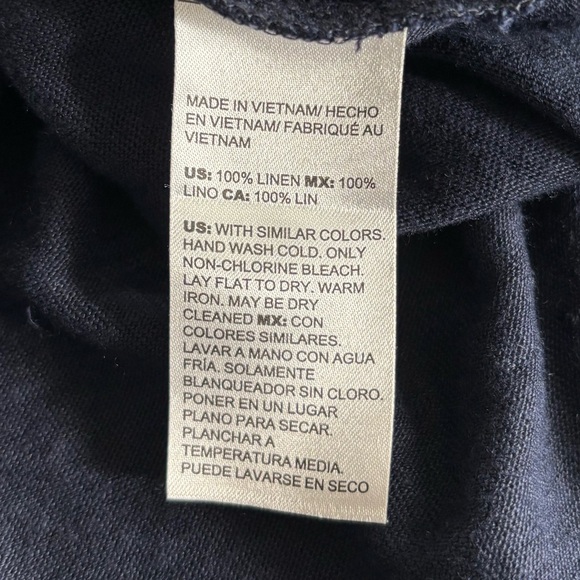 Chico’s linen blouse in navy jersey size XXL - Picture 5 of 10